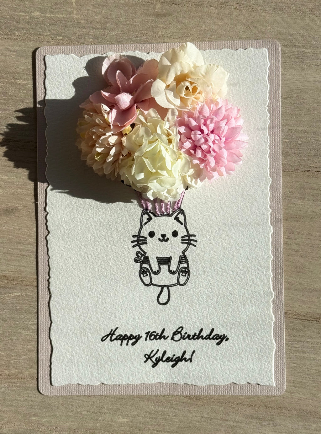 3D Floral Custom Cards