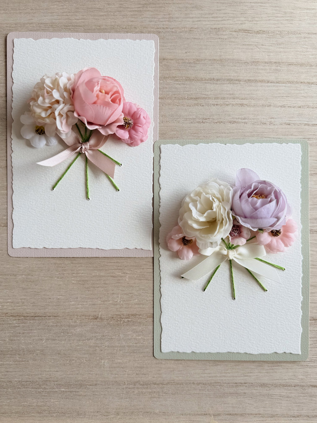 3D Floral Custom Cards