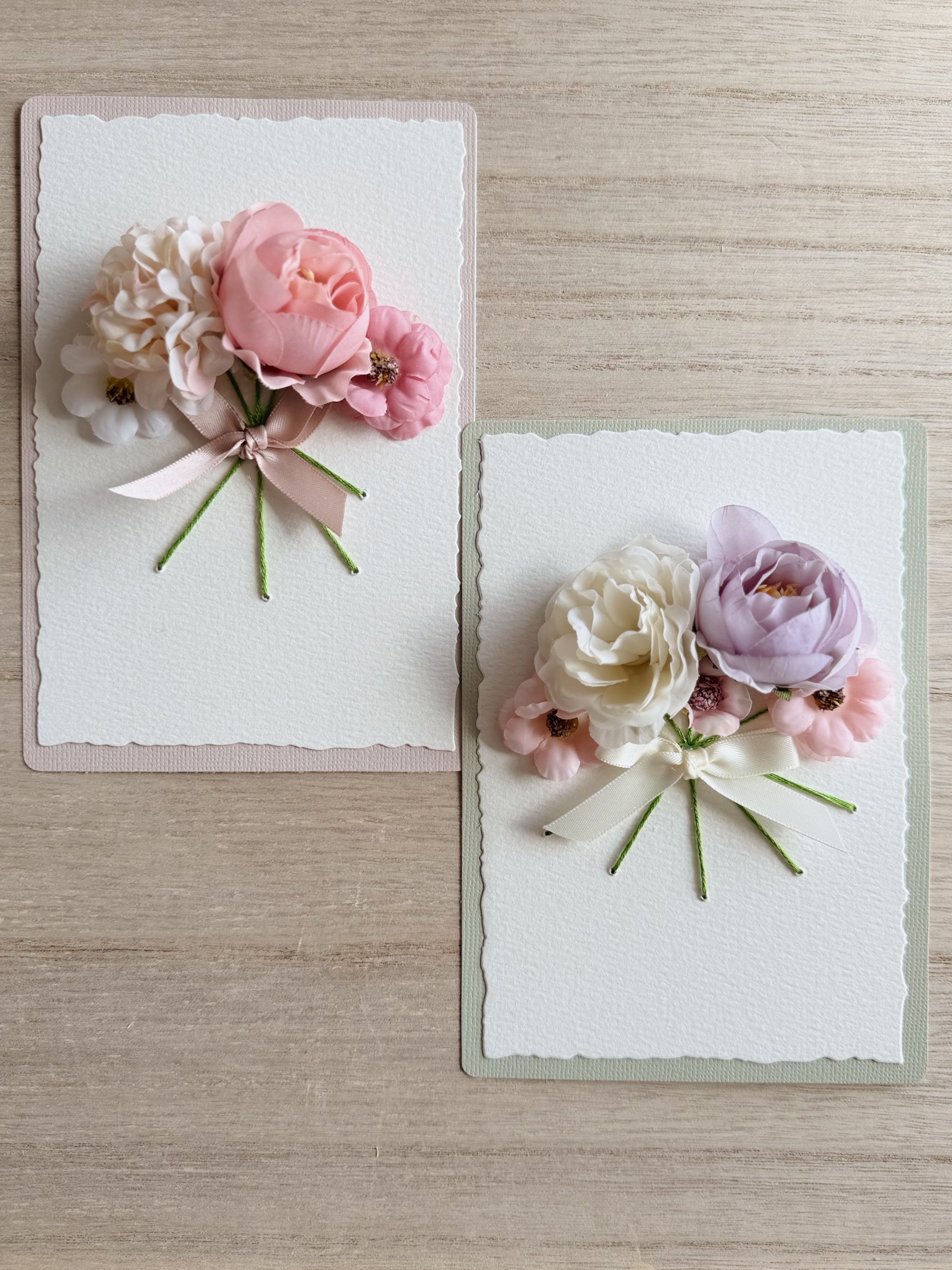 3D Floral Custom Cards
